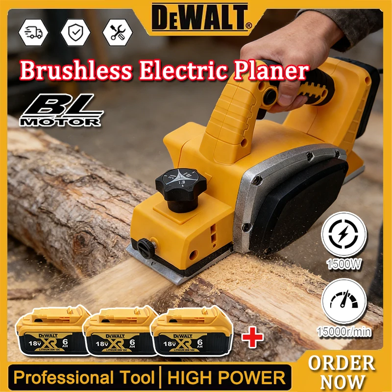 Planer Handheld Electric - DeWALT Brushless Electric Planer 15000RPM Cordless