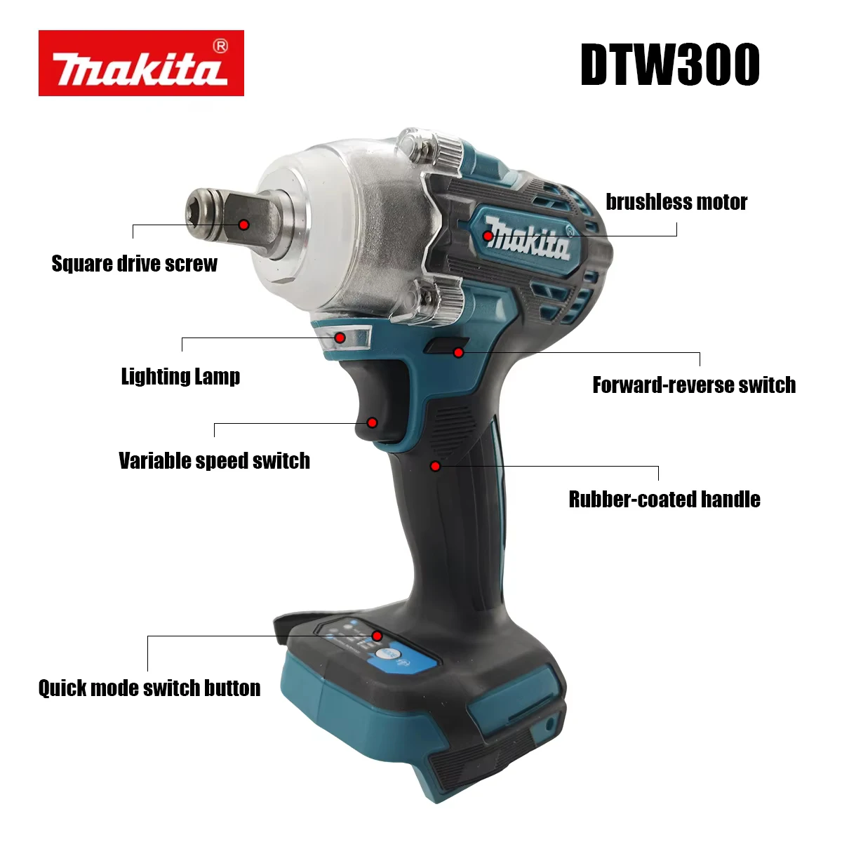 For Makita 18V Battery DTW300  - Makita Drill Dtw300 review and price