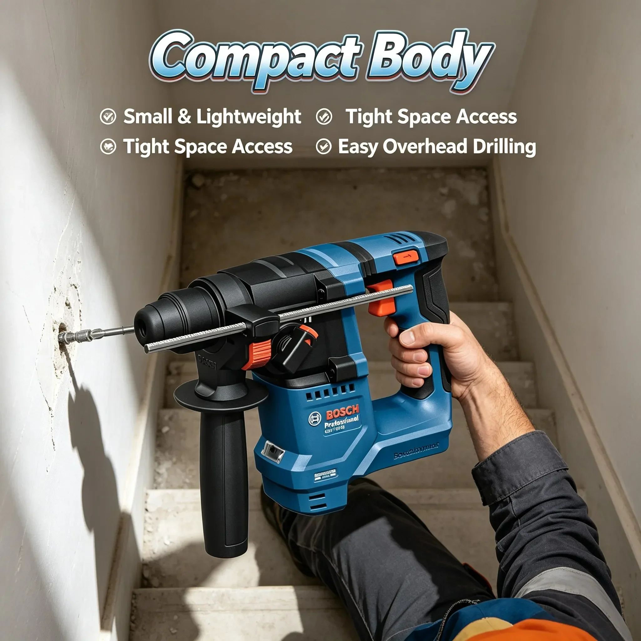 BOSCH GBH 18V-18 Cordless Rota - Power Tools Professional review and price